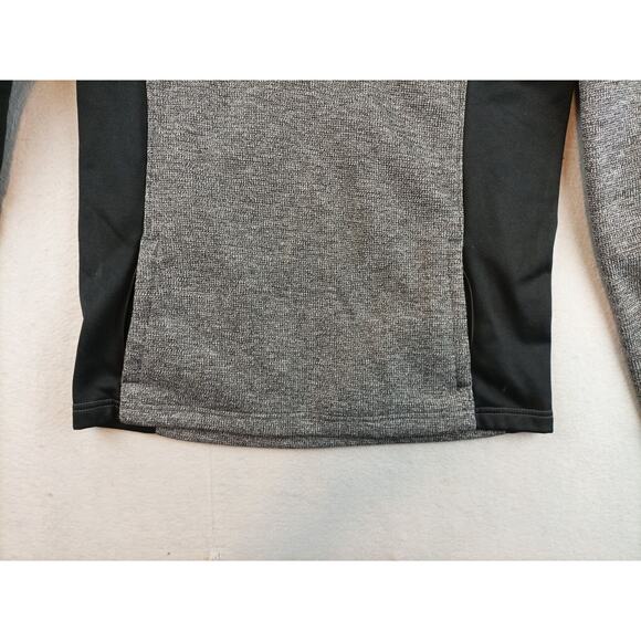 Spyder Mens Outbound 1/4 Zip Sweater Jacket Size L Gray Black Logo - Picture 3 of 10